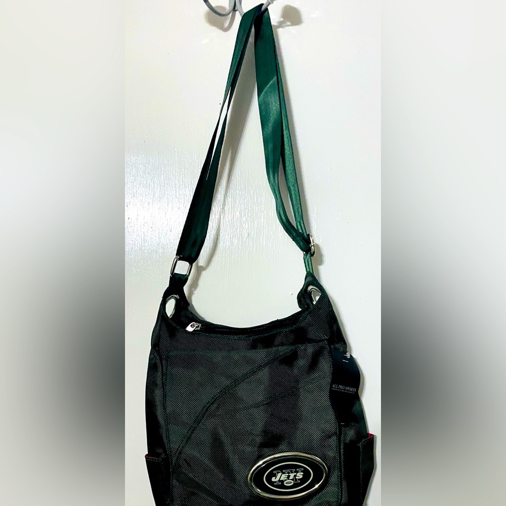 NWT New York Jets Black and Green Shoulder Bag